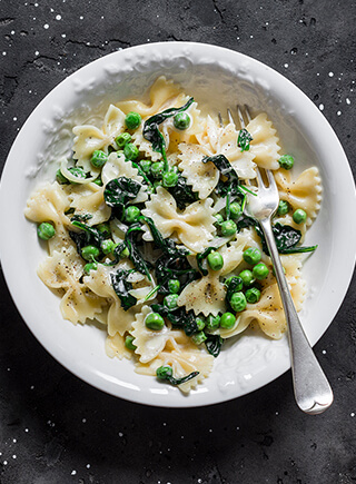 Farfalle with lemon sauce